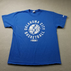 Oklahoma City Thunder Playoff T-Shirt Mens Size XL Blue Short Sleeve 2024